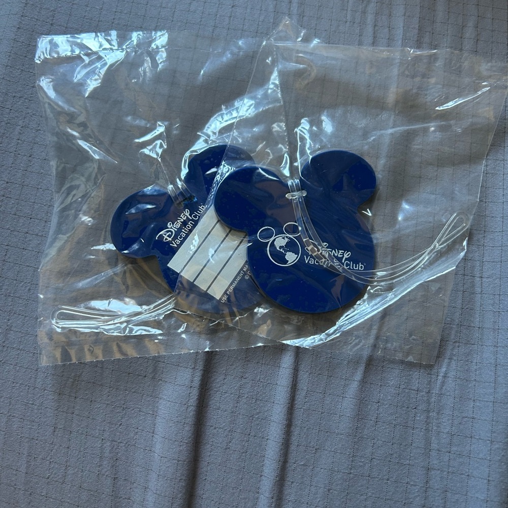 Disney Blue Mickey Mouse Luggage Tags
